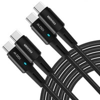 Urban USB C do USB C kabel 3,3ft 100W, USB 2. Kabel za punjenje kabela Brzi naboj za Vivo IQOO Z3, iPad