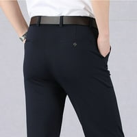Frehsky muške hlače Muške tanke pantalone u boji velike karakteristike, povremene poslovne hlače tamnoplava