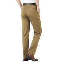 Muške džepne hlače Elastične struke Poslovne hlače Hlače Muške visoke tanke boje čvrste povremene muške