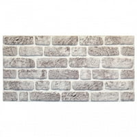 Dundee Deco 3D zidni paneli Dječji efekt opeke - obloge, bijelo siva kamena izgleda zidna obloga, stiroporoam