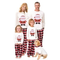 Ehfomius koji se podudara sa božićnim porodicom pidžama set 2-komada Božićne PJS slatka crtani santa