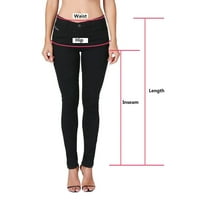 Hueok Hlače za žene plus veličine Ležerne prilike pamučne i posteljine čvrste vučne hlače s elastičnim
