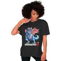 Ženska majica Merica Rock znak 4. jula Vintage Američka zastava Retro USA majica