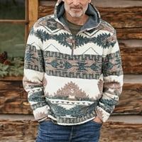 Kacomark PI muški kaputi i jakne čišćenje muškim vanjskim zimskim toplinskim etničkim džemper s kapijem
