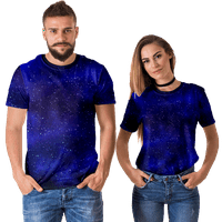 Zvezde i nebo tiskovina majica Stylesshort majica T majica Ležerna majica Ženska majica 3D Print kratkih