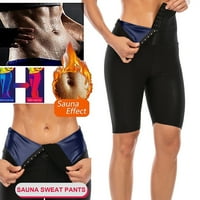 Leey-World Workout gamaši za žene visoke struke joga kratke hlače za žensko upravljanje trkama Fitness Workout Trčanje kratke hlače Plava, XXL