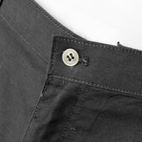 Wendunide muške hlače Muške dnevne casual čvrste hlače pune dužine pantalim džepom patentne pantne pantne