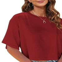 Ybenlow Ženska majica s majicama na ramenu