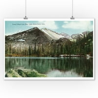 Rocky planinski nacionalni park ,, Bear jezero Pogled na Long-ov vršak, Estes Park, Vintage poster