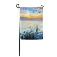 Enecima Flying Plavo more Plaža Beauty ptice Oblaci Bašta Zastava Dekorativna zastava Kuća Baner