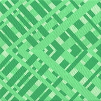 Ahgly Company u zatvorenom pravokutniku s uzorkovima limete minte zelene prostirke, 2 '5'