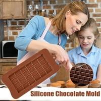 Kuhinjski materijal Rupe Silikonski kalup za čokoladu, tortu, žele, puding, višestruki oblik + višebojni