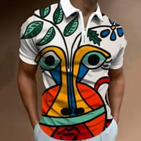 Zodggu ponude ljetne modne polo majice za muškarce u boji novost grafički print Vanjski golf tenis majica