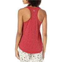 J. Salvage Womens Paw-Sitive Vibes pidžama Sleep Tank Top, Crvena, Srednja