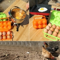 Skladište jaja BO Hrana vodootporna ABS višestruka rešetka jaje za kampiranje