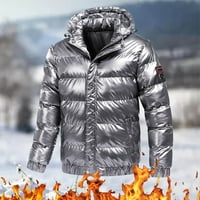KPOPLK muške jakna velike i visoke zimske jakne za zimsko izolirano vodootporni vid otporno na vatru,