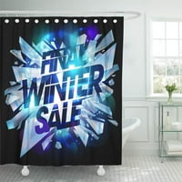 Crna eksplozivna završna zimska prodaja Eksplozija ledenog kupatila za kupanje zavoja za kupanje