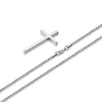 Nehrđajuće čelične ogrlice za muškarce Ženska ogrlica lanca sa križem