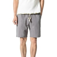 Posteljine kratke hlače za muškarce Izvlačenje elastične struine labave ležerne plaže Swim kratke hlače