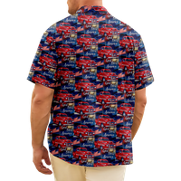4. jula muška havajska majica USA Nacionalna zastava Košulja grafički košulja dnevni kratki rukav Ispis