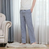 Klasična spavaća odjeća muške paketne hlače od pamučne flanele