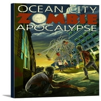 Ocean City, Maryland - Zombie Apocalypse - Lantern Press poster