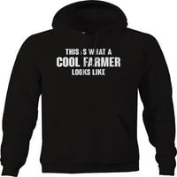 Kakav cool poljoprivrednik izgleda kao poljoprivredni grafički duksevi xlage crni