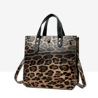 Besponzon Jednostavne žene torbe na ramenu tote tote torbice za skladištenje Creative Leopard torba