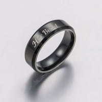 Fledorashia prstenovi za žene Mather's Day Dase njegovu ljepotu Njeni beas t Prsten Par prsten titanijum