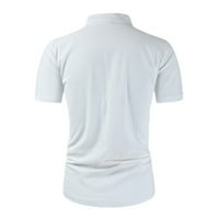Zermoge majice za muškarce na prodaji za čišćenje muške pamučne posteljine majica čvrstog dugmeta sa