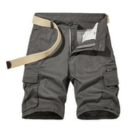 Ausyst Cargo Shorts Hlače za muškarce Ljetni na otvorenom Ležerne prilike, džepovi gumba sa čvrstom