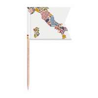 Mapa Italija Landmark Nacionalna zastava Arhitektura Čačke zastava Zastava za označavanje oznaka za zabavu