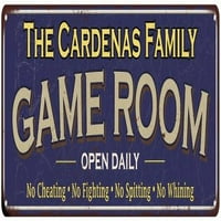 Kardenas Family Blue Game Game Metal Sign 106180037882