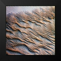 Hausenflock, Alan crni moderni uokvireni muzej umjetnički print pod nazivom - Vjetar pijesak i voda