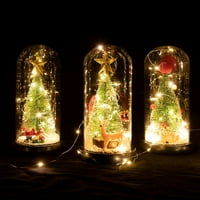 MyBeauty LED ukrasna lampica svjetlosni božićni stakleni stakleni poklopac noćni svijetlo Dekoracija