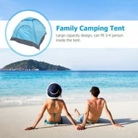 Besponzon Obiteljski šator 3- Osoba MESH prozori Prozračna automatska šator sa sunčanom nijansom