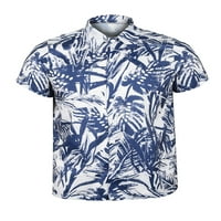 Muška kuća za odmor Havajska majica Casual gumb kratki rukav bluza