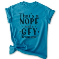 To je nope od mene majica, unise ženska muška majica, nope košulja, bez majice, heather plave, male