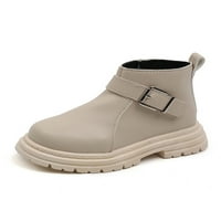 Lacyhop djeca zimske čizmene patentne patentne cipele casual cipele za gležnjeve školske vodootporne