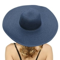 PXIAKGY kape za žene Ljetne kape za žene široka bongras ženska slama plaža šešir Little Girl Sun Cap