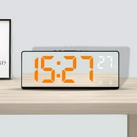 Ruanlalo Elektronski sat, Elektronski sat Veliki temperaturni ekran Prikaz zrcalnog stola Stol za digitalni