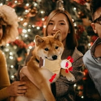 Manwang Božićne igračke za pse božićni pas squeak igračka na stres-ublažavati poklon za čišćenje zuba