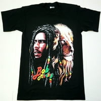 Majica Marley Rasta Reggae Legend Tee pamuk muške crne nove