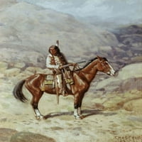 Indijanka na konju, Charles Craig Poster Print