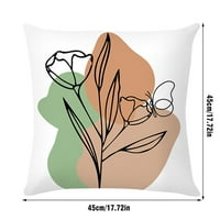 Navlake za jastuk Jastuk Pokriva seoski jastuk na poklopcu Hello Spring Clower Sivi i bijeli kauč Case