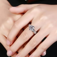 Frehsky prstenovi moda Ženska cirkonija Bling Diamond Retro prsten zaručni prsten