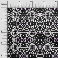 Onuone pamučne kambrične crne blok tkanine Craft Projekti Dekor tkanina Štampano od dvorišta širokog