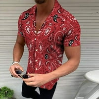Buigttklop Nema granica Muška majica Cleance Plus Veličina Havajska odjeća za plažu Ljetna boho košulja