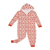 Liacowi Obiteljski božićni kombinezon koji odgovara pidžami s kapuljačom, praznični odjeća za spavanje