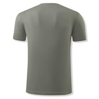 Muške košulje za vježbanje Ljeto okruglo vrata Čvrsta boja Brzo sušenje Svestrane labave fit brzo suhi